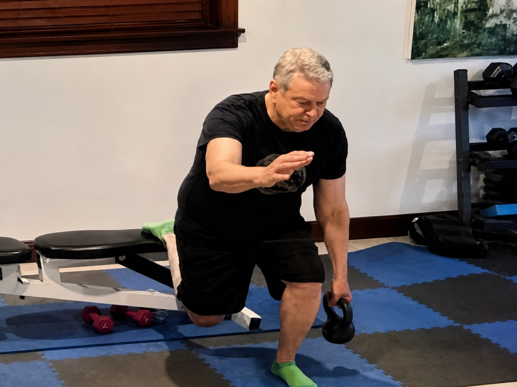 Homefit in-home resistance training session in Northeast Seattle Washington
